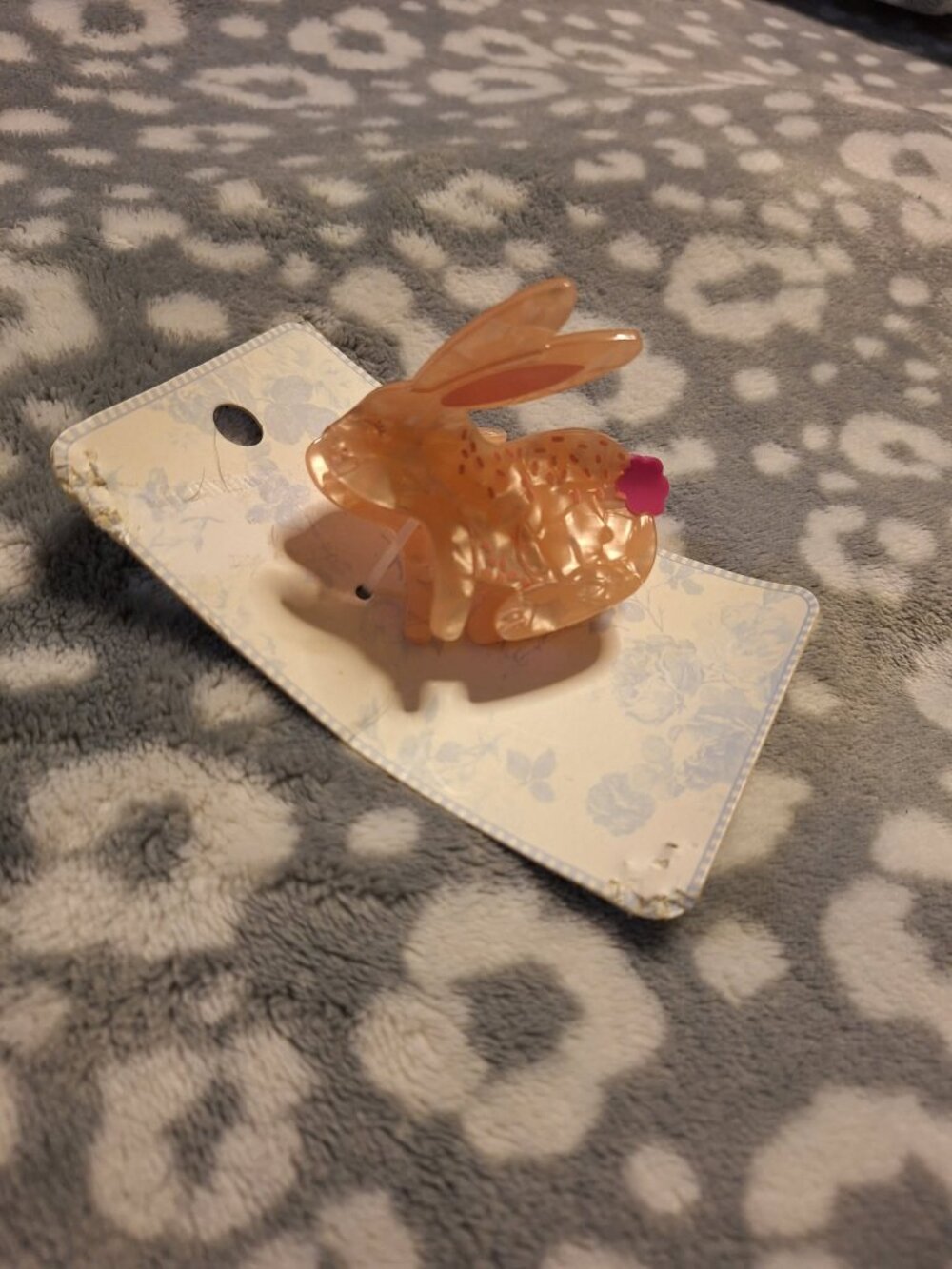 Bunny Rabbit Hair Claw in Perfect Condition